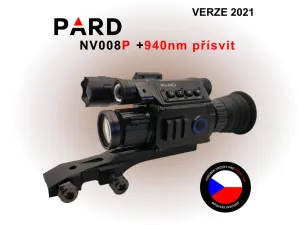 Nočné videnie PARD NV008P model 2020 + prísvit Luna 940 nm s montážou + BONUS zdarma